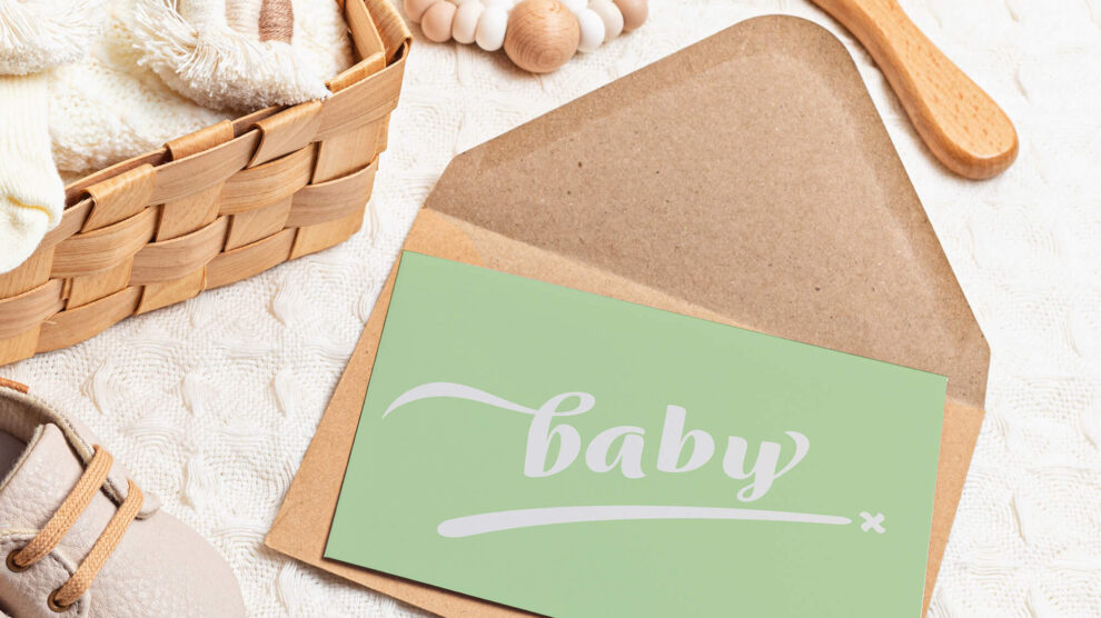‘baby’ mint green + silver gift card