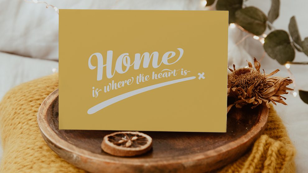 ‘home’ mustard + silver gift card